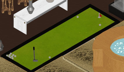 A Mini Golf Putt